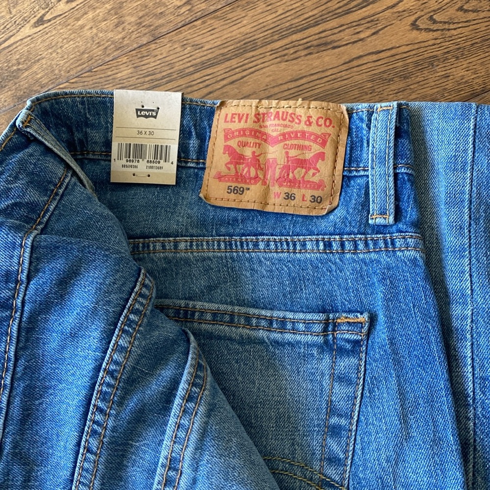 Levi's Men's 569 Loose Straight 36x30 - Picture 3 of 8